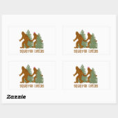 Sticker Rectangulaire Amateurs de squatch (Feuille)