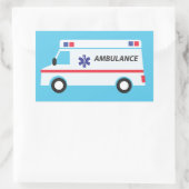 Sticker Rectangulaire Ambulance (Sac)