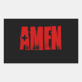 Sticker Rectangulaire Amen (Devant)