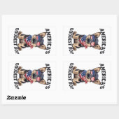Sticker Rectangulaire America’s Goodest Shepherd (Feuille)
