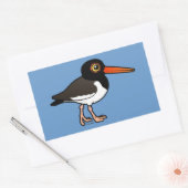 Sticker Rectangulaire American Oystercatcher (Enveloppe)