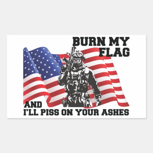 Sticker Rectangulaire American Patriot  (Devant)