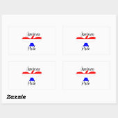 Sticker Rectangulaire American Pride (Feuille)