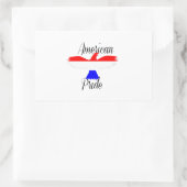 Sticker Rectangulaire American Pride (Sac)