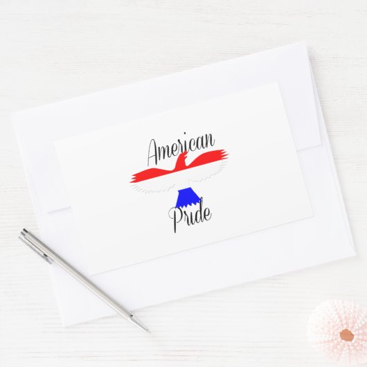 Sticker Rectangulaire American Pride (Enveloppe)