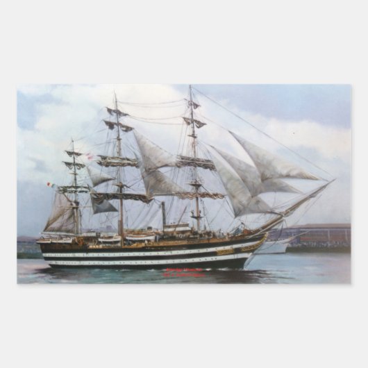 Sticker Rectangulaire Amerigo Vespucci (Devant)