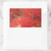 Sticker Rectangulaire Amérindienne d'Hawaï Ohia Lehua (Sac)