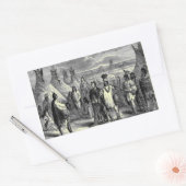Sticker Rectangulaire Amérindiens (Enveloppe)