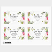 Sticker Rectangulaire Ami Bestie Merci Script Appréciation bff (Feuille)