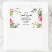 Sticker Rectangulaire Ami Bestie Merci Script Appréciation bff (Sac)