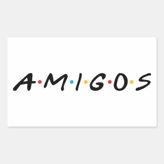 Sticker Rectangulaire Amigos (Devant)