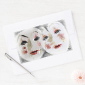 Sticker Rectangulaire Amis (Enveloppe)