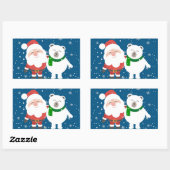 Sticker Rectangulaire Amis de vacances (Feuille)