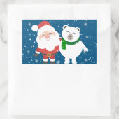 Sticker Rectangulaire Amis de vacances (Sac)