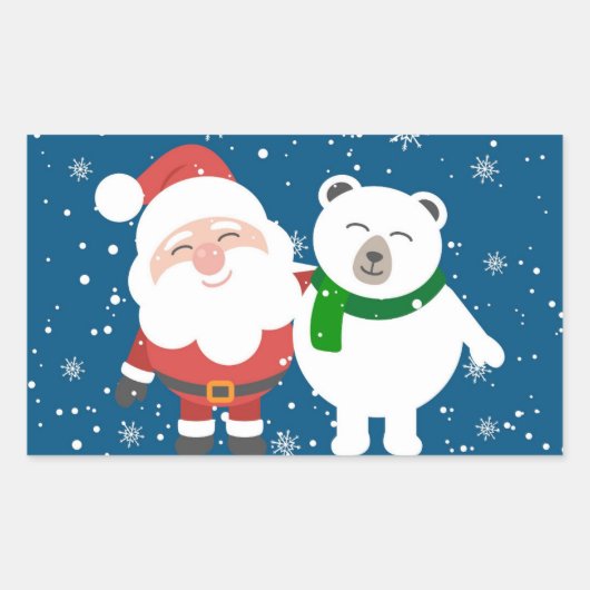 Sticker Rectangulaire Amis de vacances (Devant)