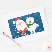 Sticker Rectangulaire Amis de vacances (Enveloppe)