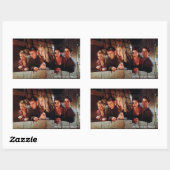 Sticker Rectangulaire AMIS™ | La Bande sur le Balcon (Feuille)