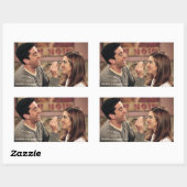 Sticker Rectangulaire AMIS™ | Ross fait le maquillage de Rachel (Feuille)