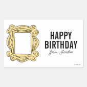 Sticker Rectangulaire AMIS™ | Trame de trou | Balise cadeau d'anniversai (Devant)