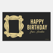 Sticker Rectangulaire AMIS™ | Trame de trou | Balise cadeau d'anniversai (Devant)