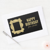 Sticker Rectangulaire AMIS™ | Trame de trou | Balise cadeau d'anniversai (Enveloppe)