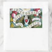 Sticker Rectangulaire Amitié, amour et vérité (Sac)