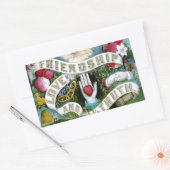 Sticker Rectangulaire Amitié, amour et vérité (Enveloppe)