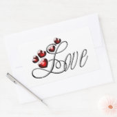 Sticker Rectangulaire Amour (Enveloppe)