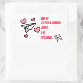 Sticker Rectangulaire amour (Sac)