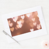 Sticker Rectangulaire Amour Coeur bulle Confetti (Enveloppe)