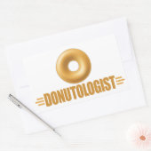 Sticker Rectangulaire Amoureux de Donut glacé drôle (Enveloppe)