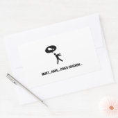 Sticker Rectangulaire Amoureux de poulet frit (Enveloppe)