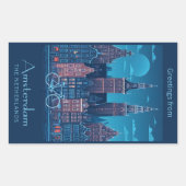 Sticker Rectangulaire Amsterdam (Devant)