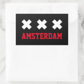 Sticker Rectangulaire Amsterdam (Sac)
