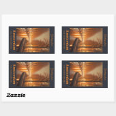 Sticker Rectangulaire Amsterdam (Feuille)