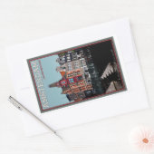Sticker Rectangulaire Amsterdam - Leidsestraat - Keizersgracht (Enveloppe)