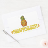 Sticker Rectangulaire Amusant ananas (Enveloppe)