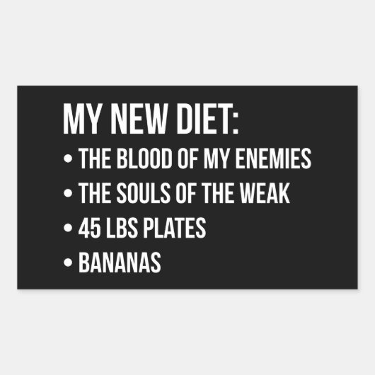 Sticker Rectangulaire Amusant Humour d'entraînement de nouveauté - Mon n (Devant)