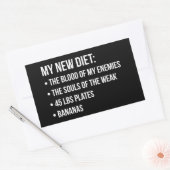 Sticker Rectangulaire Amusant Humour d'entraînement de nouveauté - Mon n (Enveloppe)