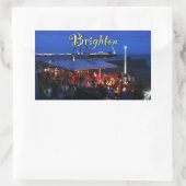 Sticker Rectangulaire Amusez-vous à Brighton ! (Sac)
