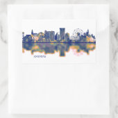 Sticker Rectangulaire Anaheim Skyline (Sac)
