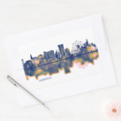Sticker Rectangulaire Anaheim Skyline (Enveloppe)