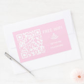 Sticker Rectangulaire Analyser pour connecter Free Wifi Business qr code (Enveloppe)