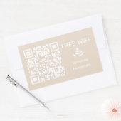 Sticker Rectangulaire Analyser pour connecter Free Wifi Business qr code (Enveloppe)