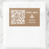 Sticker Rectangulaire Analyser pour connecter Free Wifi Business qr code (Sac)