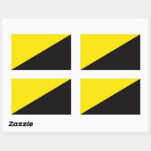 Sticker Rectangulaire Ancap flag (Feuille)
