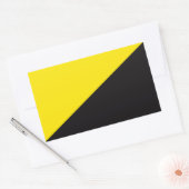 Sticker Rectangulaire Ancap flag (Enveloppe)