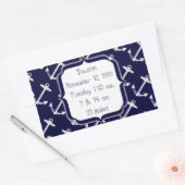 Sticker Rectangulaire Anchor Pattern (Enveloppe)