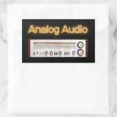 Sticker Rectangulaire Ancien HI-FI audio (Sac)