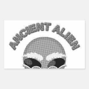 Sticker Rectangulaire Ancien journal en chef Alien